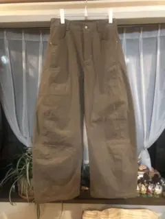 バレルレッグコットンスラックス