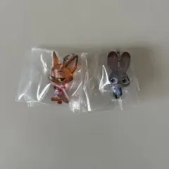 ズートピア2 めじるしアクセサリー ジュディ ニック ガチャガチャ