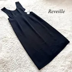 F3 新品【Reveille】ノースリーブロングワンピース　黒　L サラサラ