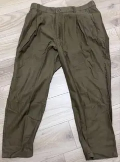 BEAUTY & YOUTH XL ブラウン　チノパン　テーパード　ワイドパンツ