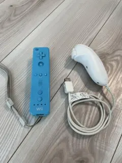 Wiiリモコン 水色 + ヌンチャクセット