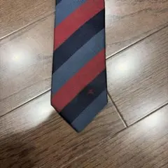 BURBERRYブラックレーベル ネクタイ ストライプ柄 レッド ネイビー