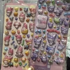 クロミ、マイメロ 3Dシール