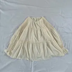 Elura エルーラ ティアードフリルブラウス ラグラン 刺繍 綿 ナチュラルのサムネイル