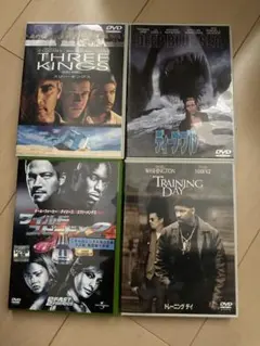 洋画DVD 4本セット トレーニングデイ ワイルドスピード2 他 まとめ売り