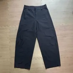 UNIQLO ジャージーバレルレッグパンツ　ネイビーＭ