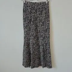 Lutique レオパード プリーツマーメイドスカート　M