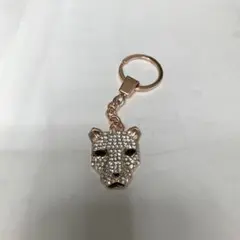 ライオンの頭部 キーホルダー ローズゴールド