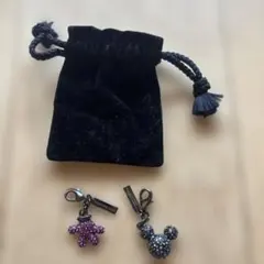 ミッキー・ミニー キーホルダーセット ポーチ付き サマンサキングス