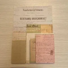 海外　紙物　コラージュ素材　メモ　50枚　033002