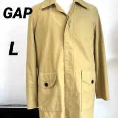 GAP からし色ステンカラーコート　スプリングコート　裏生地取り外し可能のサムネイル