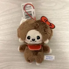 m*♡様 モンチッチ×ハローキティ　おそろいアクリルチャーム付きマスコット　モン