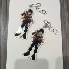 緑谷出久 Zoff 描き下ろし2連アクリルキーホルダー 2個セット