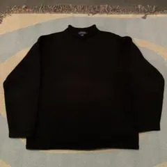 90s jcrew ロールネックニット 名作 コットン100% ブラック