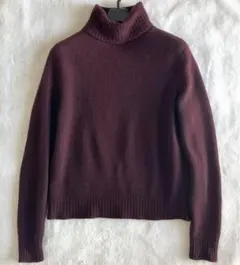 ラルフローレン カシミヤウール タートルネックプルオーバーニット M ボルドー