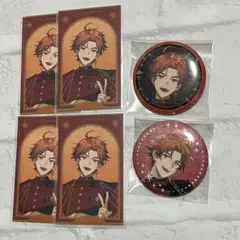 にじさんじ 3SKM チェキ　チェキ風カード　北見遊征　缶バッジ　IMPACT