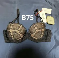 B75 トリンプ　ゴールドレーベル　ブラック　黒　ブラジャーのサムネイル