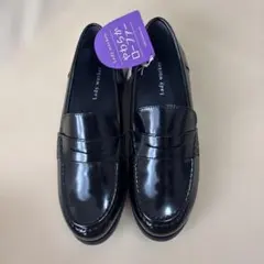 アシックス Lady worker ブラックローファー 23.0cmのサムネイル