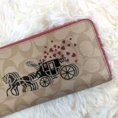 ❤極美品♥日本未発売♥ホース＆キャリッジウォレット♥バレンタイン 