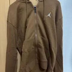 JORDAN ジップアップパーカー ブラウン Mサイズ