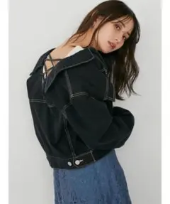 リゼクシー デニムジャケット Gジャン 黒