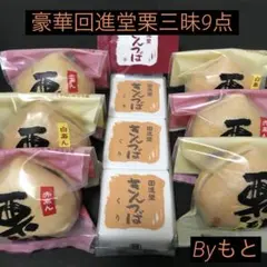 月曜日発送　豪華!![岩谷堂羊羹の回進堂]t栗もなか6個✖︎栗きんつば3個 和菓子のサムネイル