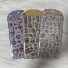 コットンパフィーシール　ズートピア/スヌーピー/ベイマックス　3枚セット