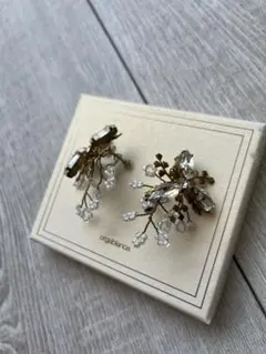 orgablanca 花モチーフ イヤリング