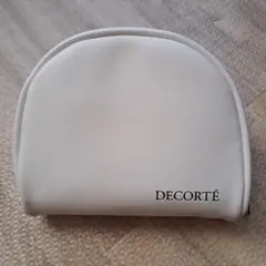 新品DECORTÉ ホワイトポーチ 約15cm x 12cm