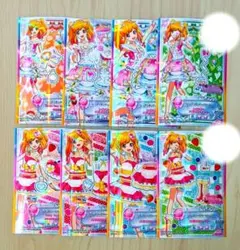 アイカツスターズ　カード　虹野ゆめ　ピュアリボンアップ　フランボワーズクレーム