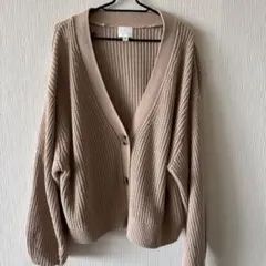 H＆Mセーターリブカーディガン