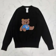 新品 ダブルスタンダードクロージング Dベア ニット 定価2.7万円 黒 F
