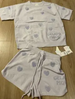 ジェラートピケ ハートJQDプルオーバー&ショートパンツ