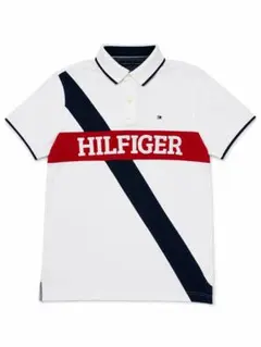 TOMMY HILFIGER ポロシャツ 刺繍ロゴ ホワイトのサムネイル