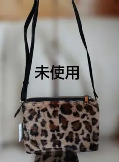 ち*ん様 タグ付き未使用　レオパード柄　ファー　ショルダーバッグ