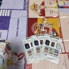 ONE PIECE カードゲーム 紙製プレイマット　マニュアルセット　ワンピースのサムネイル
