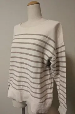 トップス　レディース　 長袖ニット 　アイボリー 　M