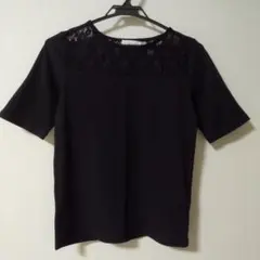 【earth music&ecology】トップス 花柄レース　M