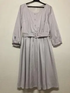 【美品】プロポーション　プロポ　ワンピース　ストライプ　通勤　シャツワンピのサムネイル
