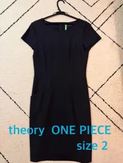 theory ブラック　半袖 ワンピース 2のサムネイル
