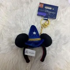 香港ディズニー限定　ミッキーマウスファンタジア　ミニカチューシャ　キー