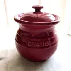 STAUB ガーリックポット　チェリー/赤のサムネイル