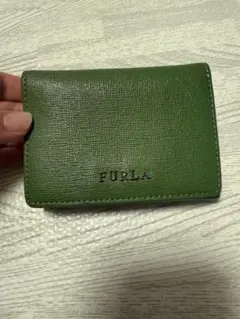 FURLA グリーン 三つ折り財布