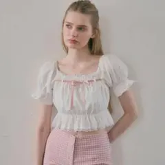Treat ürself girly ribbon puff topsのサムネイル
