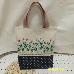 ハンドメイド刺繍トートバッグNo.1
