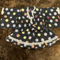 水玉模様 浴衣ドレス サイズ80から90
