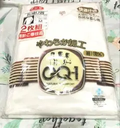 新品　2枚組　GUNZE GQ-1 長袖U首 シャツ M ホワイト