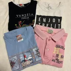 男の子 半袖 Tシャツ 130cm 4枚セット まとめ売り グローバルワーク