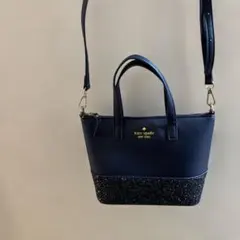 kate spade ネイビー ショルダーバッグ