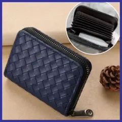 フラグメントケース　カードケース　じゃばら　ミニ財布　ジッパー　大容量　レザー風